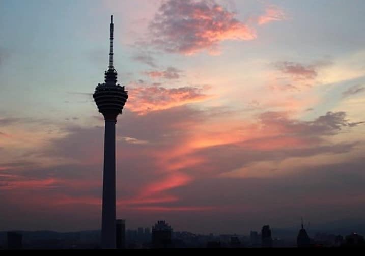 KL Tower views from Helipad Bar Kuala Lumpur rooftop bars