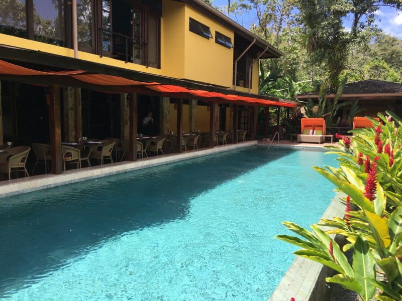 The super swish Nayara Resort Lap pool
