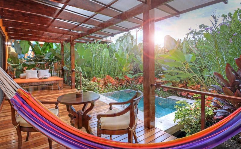 The super swish Nayara Resort Villa 14 terrace