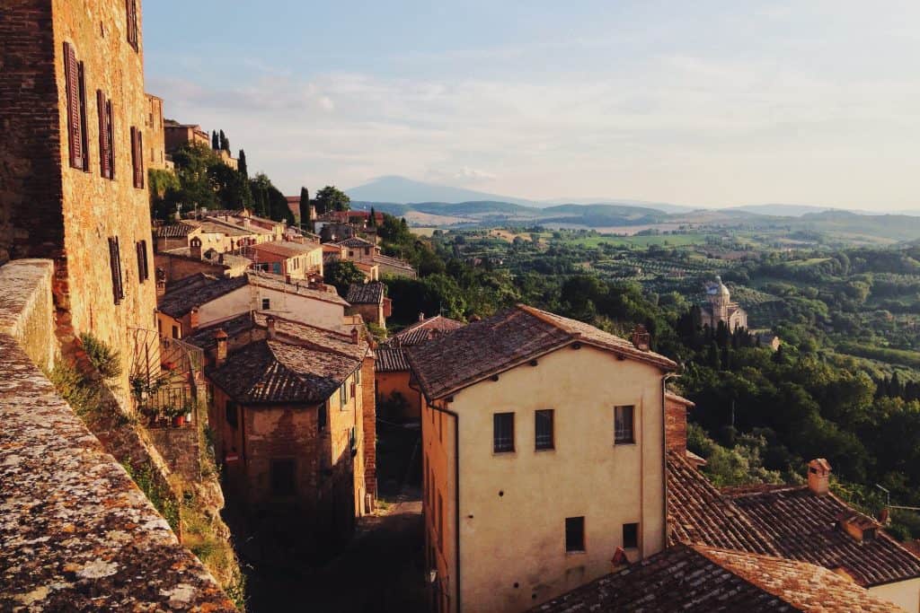 Tuscany's Medieval Towns: Montepulciano views out to the valley