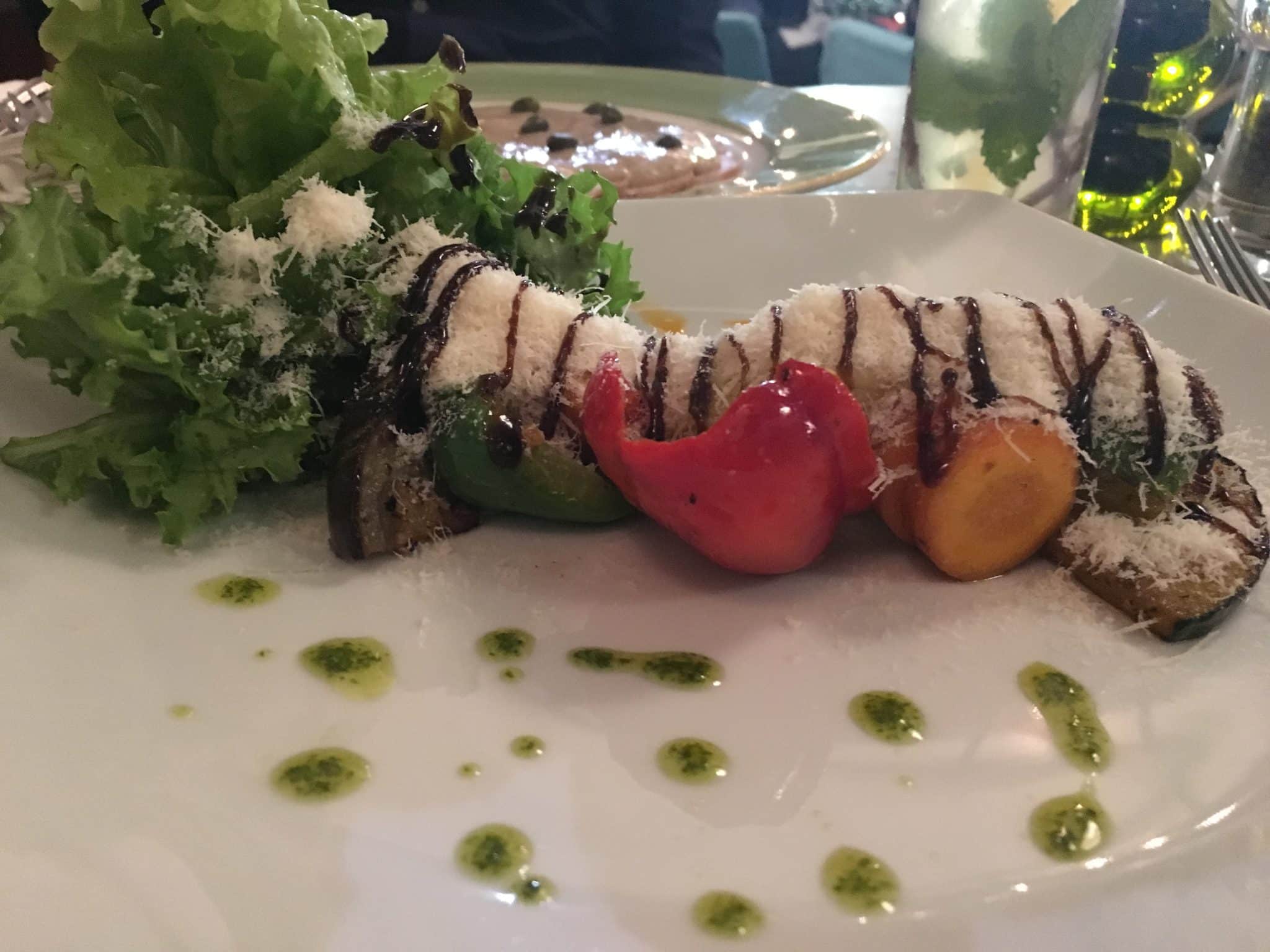Eclectico at Paseo 206: Cuban & Italian Fusion Restaurant Review grilled vegetables