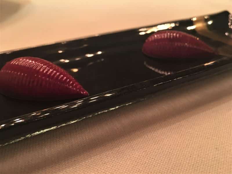 Elegant dining at 2 Michelin Star Spondi in Athens Chocolate petit fours