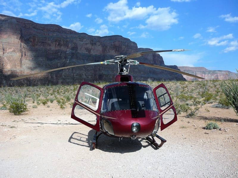 Helicopter ride over the Grand Canyon