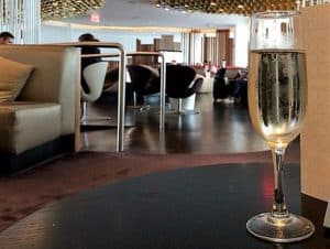 My Global Travel Luxury Moments, Champagne at Airport Lounge