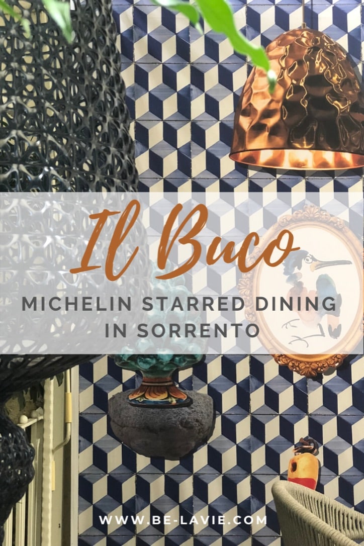il Buco: Michelin starred dining in Sorrento