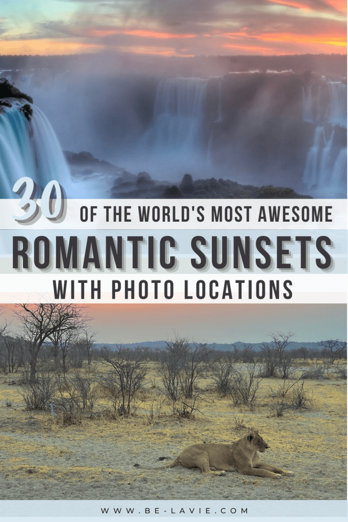 Sunsets around the world Pinterest Pin