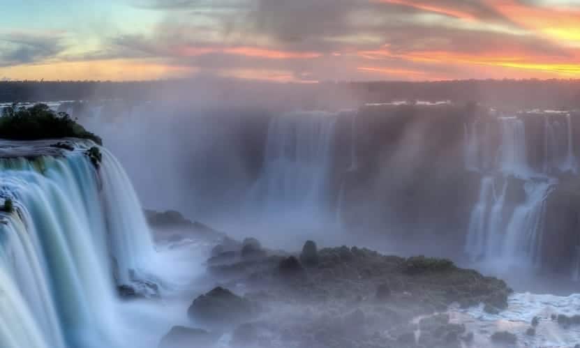 Romantic Sunsets around: Iguazu Falls