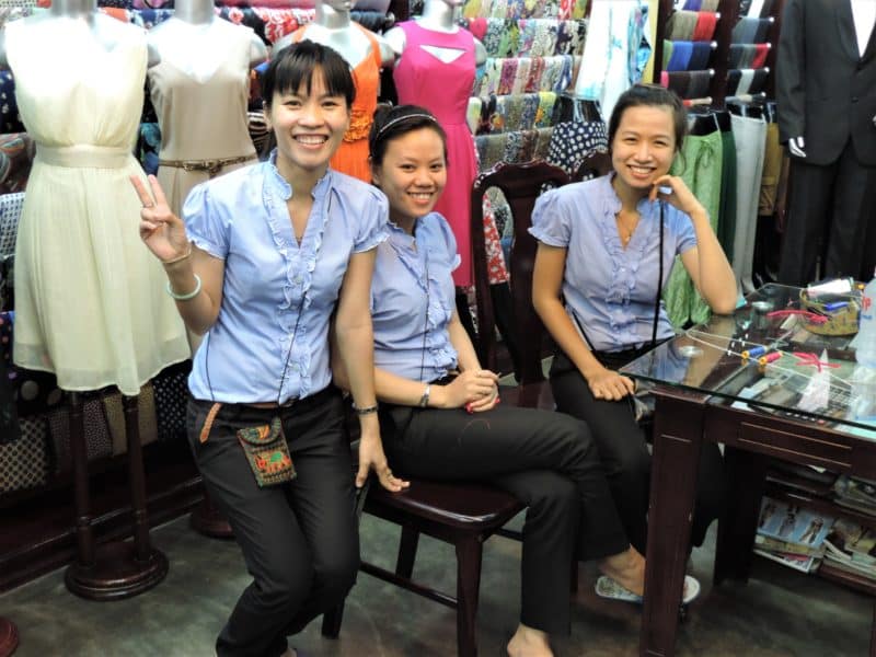 Tailor ladies in Hoi An