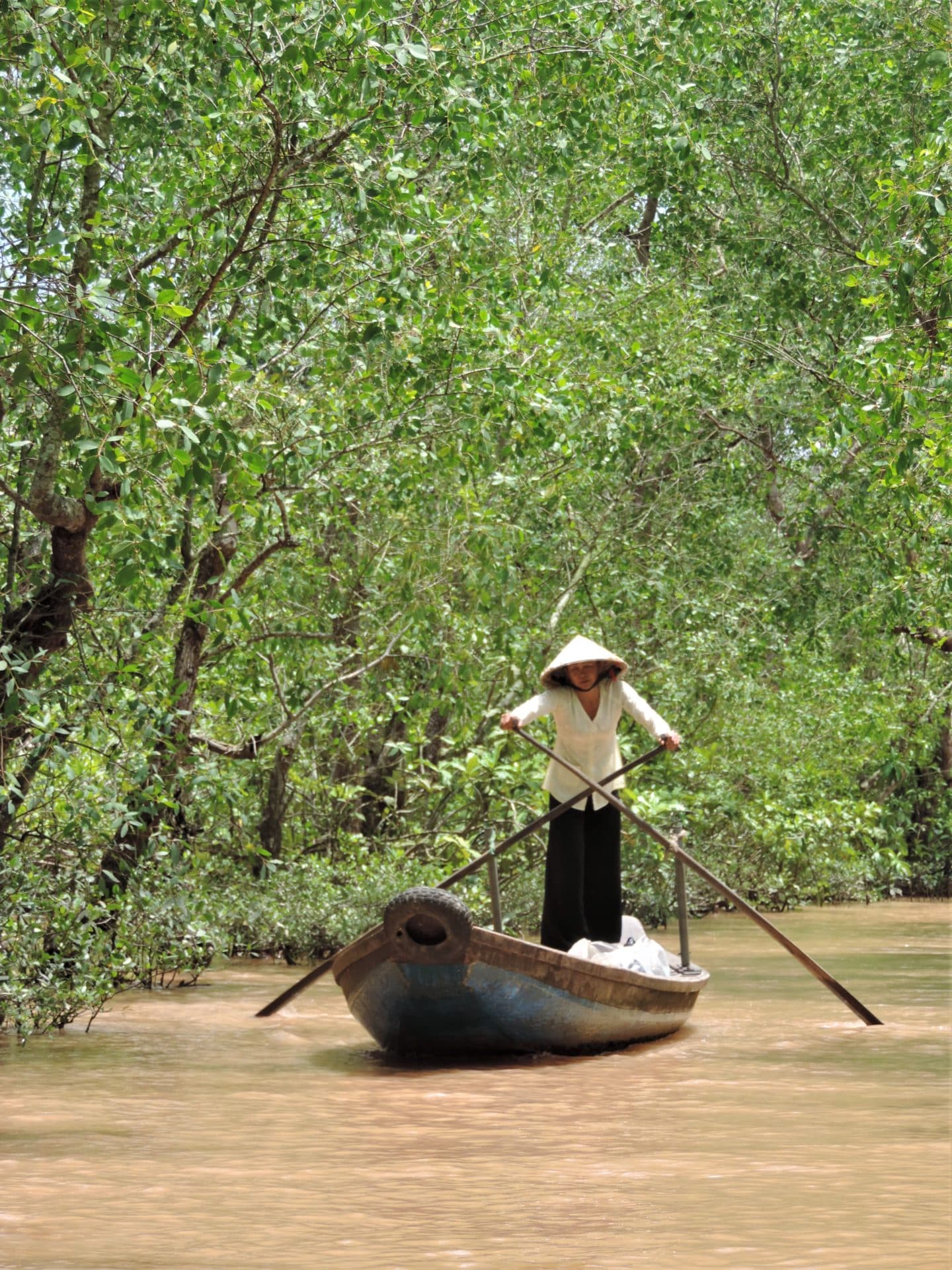 Vietnam in 14 Days: Mekong Delta lady rowing