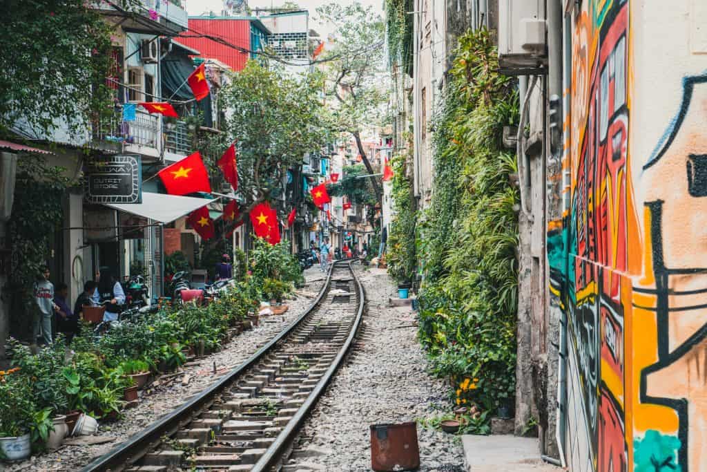 Hanoi Street Train Tracks