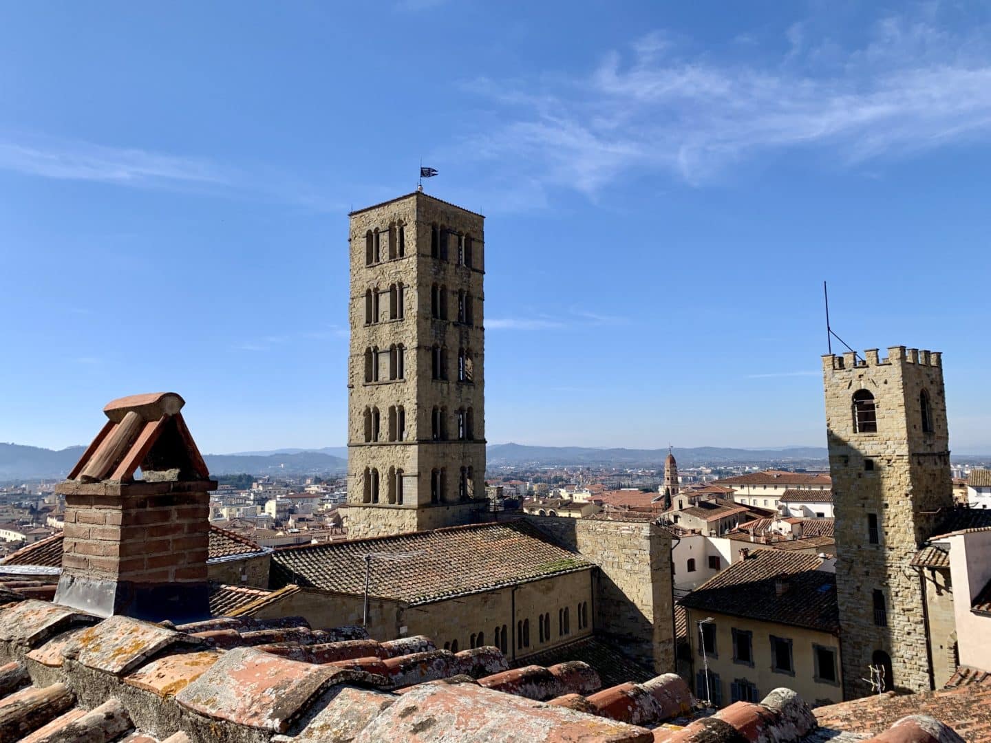 Tuscany's Medieval Towns: Piazza Grande, Arezzo from terrace