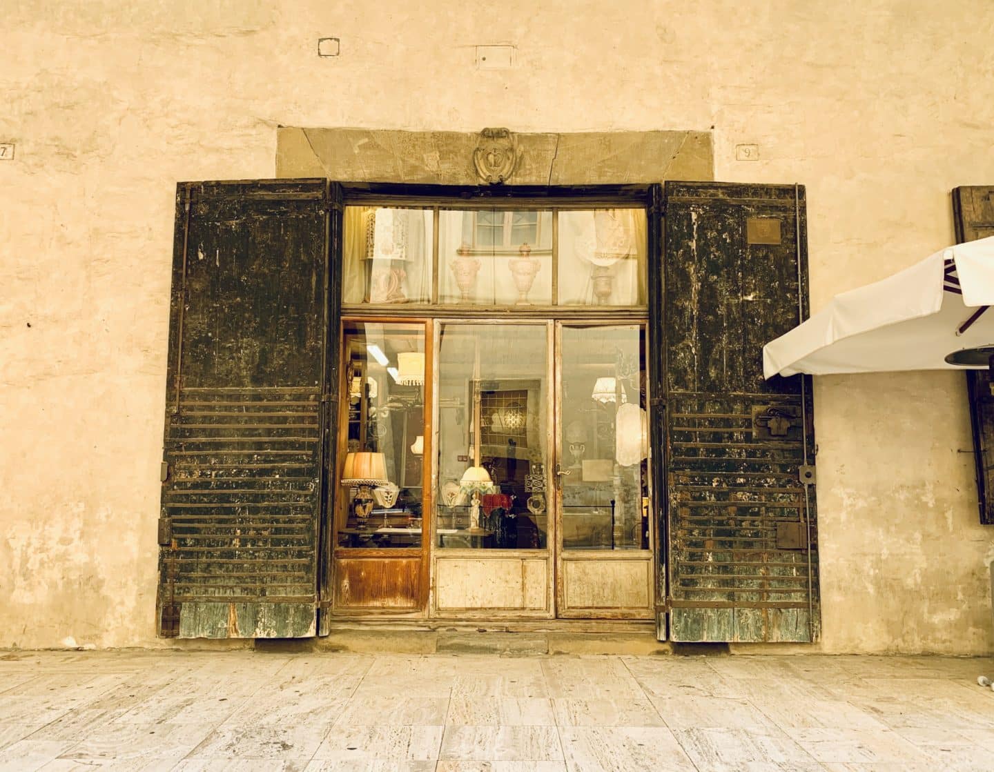 Antique Store shop front in Arezzo