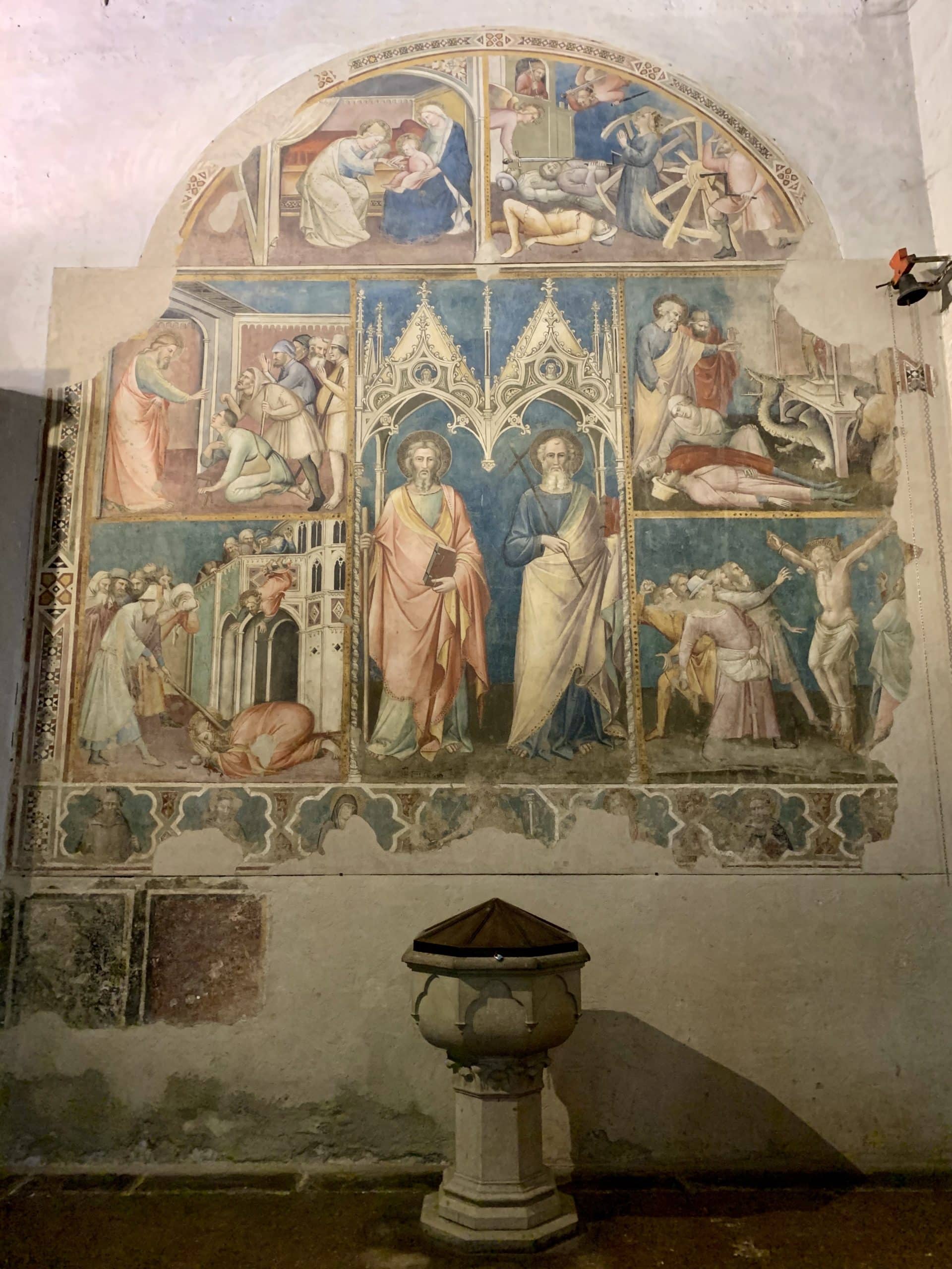 San Domenico Church Frescoes Arezzo