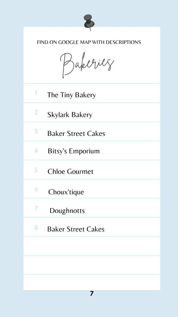 Leicester Bakeries List