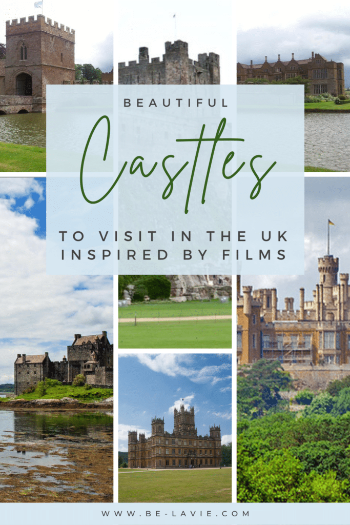 UK castles to visit inspired by films Pinterest Pin