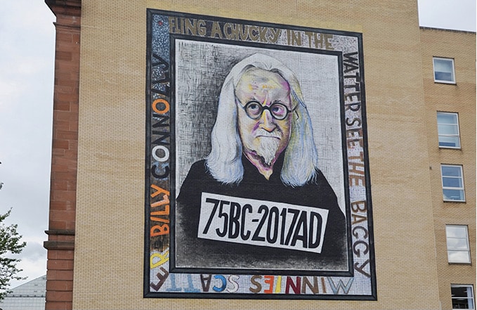 Billy Connolly Glasgow Mural Trail Map