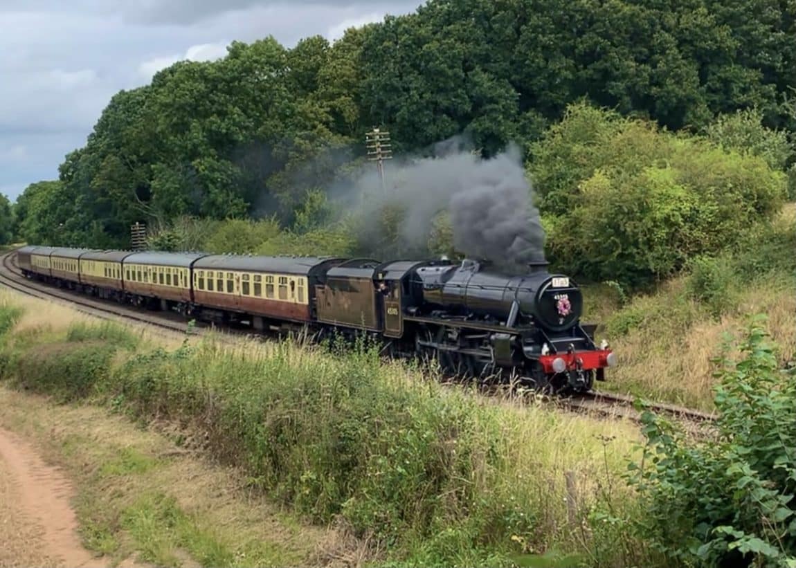 Great Central Railway steam engine in Swithland