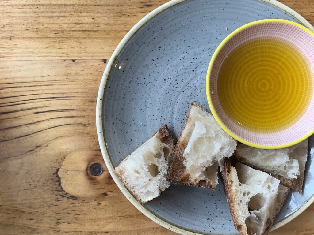 Best Dining Spot: The Shared Plate, sourdough and olive oil