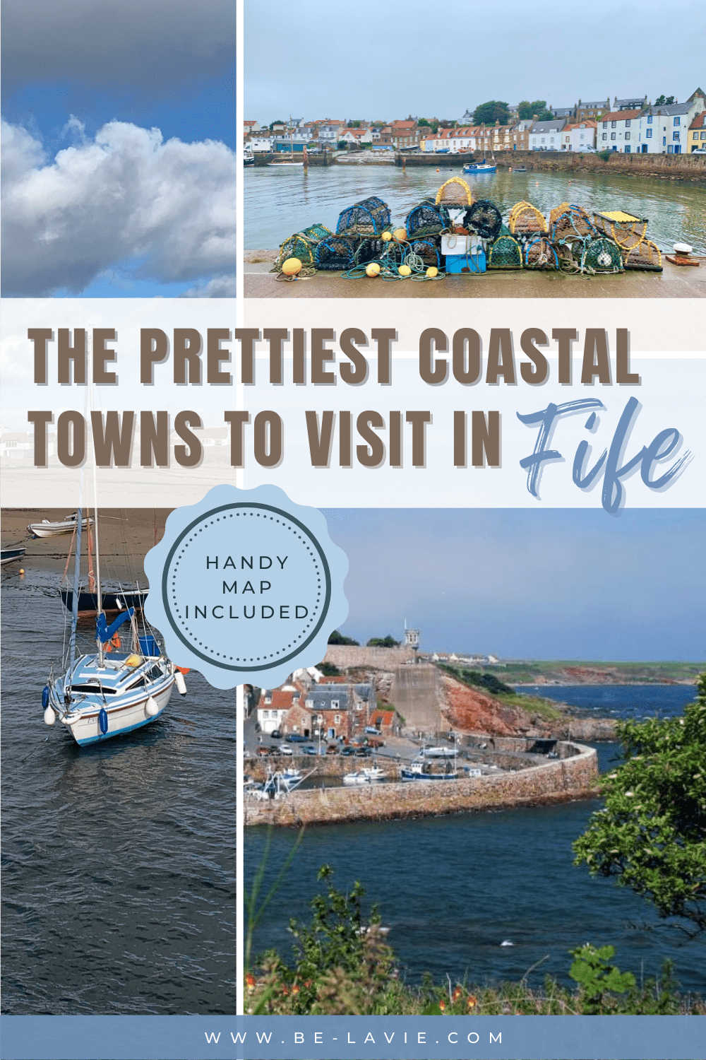 A Guide to the best coastal villages in Fife Pinterest Pin