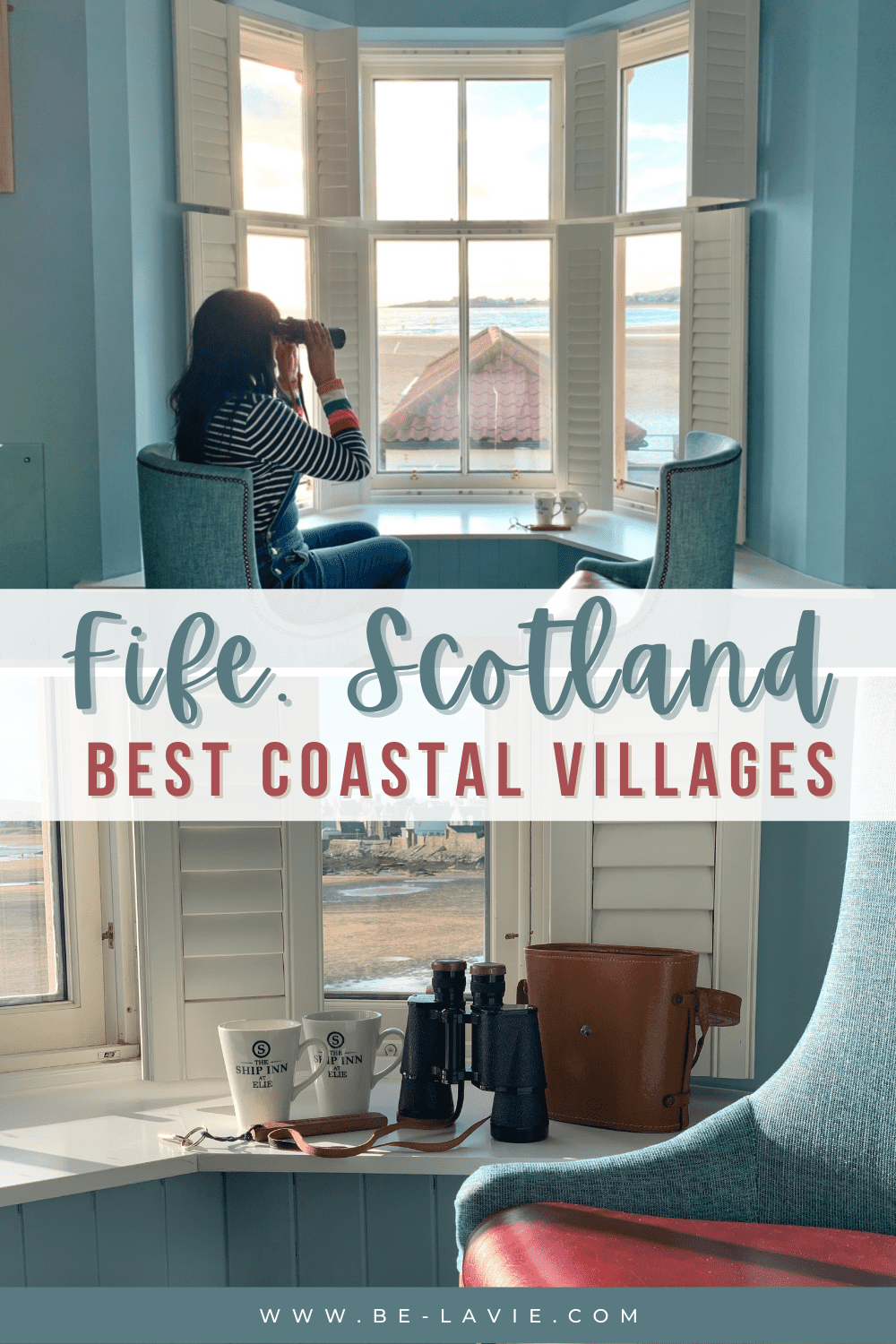 A Guide to the best coastal villages in Fife, Pinterest Pin