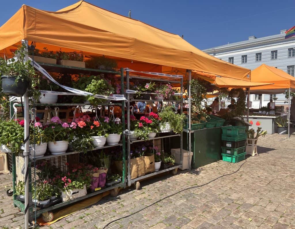 Market Square flower stallHelsinki