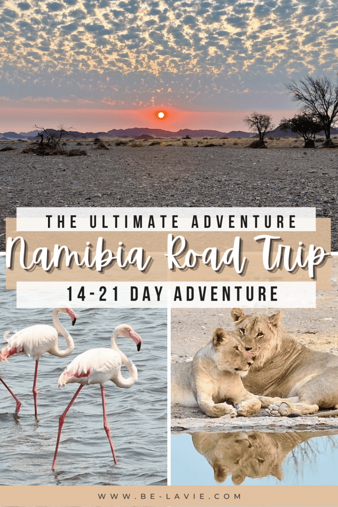 Namibia Self-Drive Itinerary Pinterest Pin