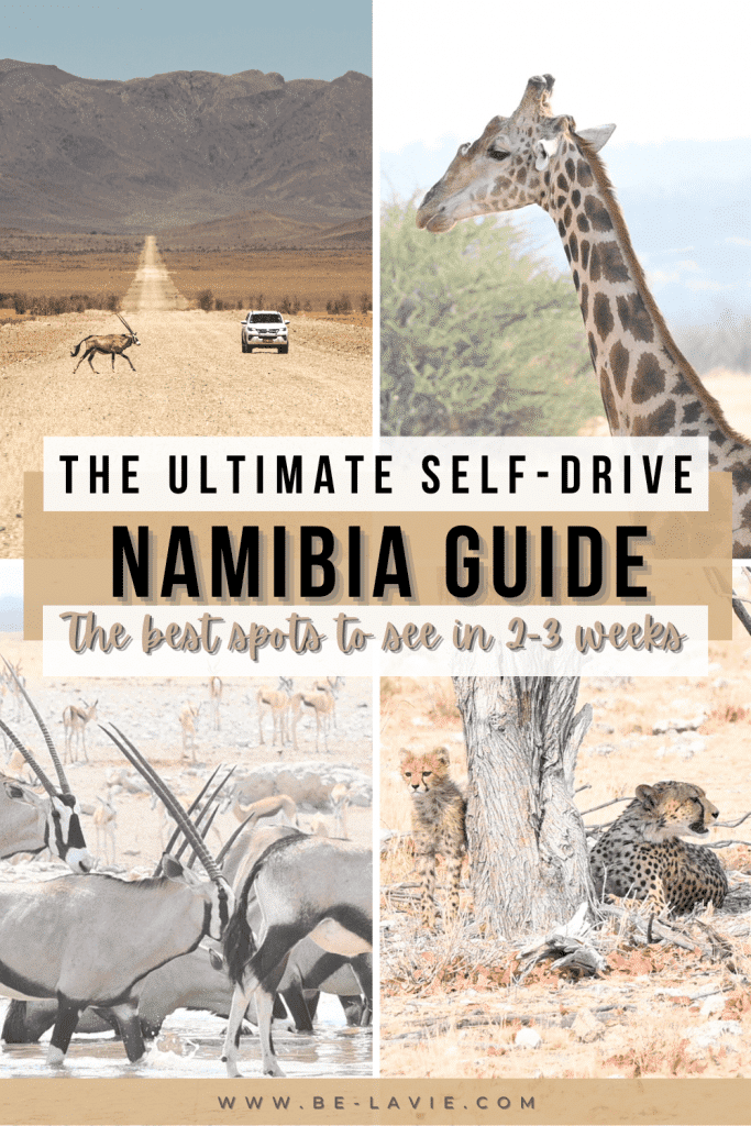 Namibia Self-Drive Itinerary Pinterest Pin