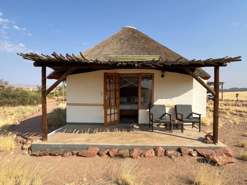 Eco-friendly Lodges in Namibia: Desert Homestead Lodge cottage exterior