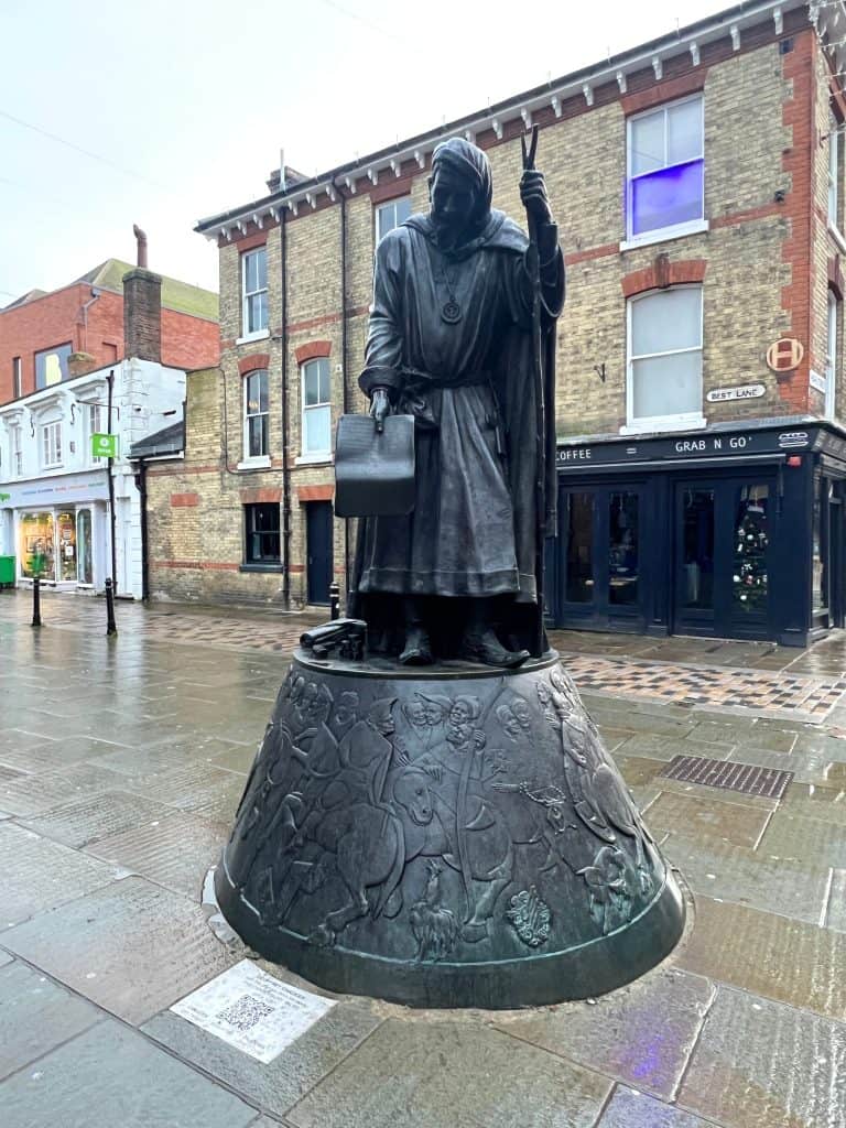 The best of Canterbury: Geoffrey Chaucer bronze statue