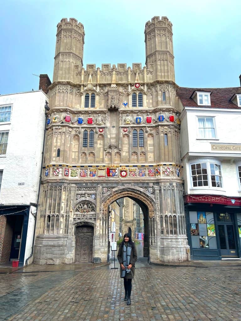 The best of Canterbury The Cathedral Gate with Bejal outside