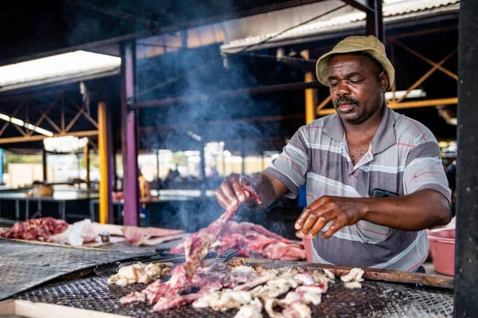 24 Hours in Namibia: Man Kapana in market