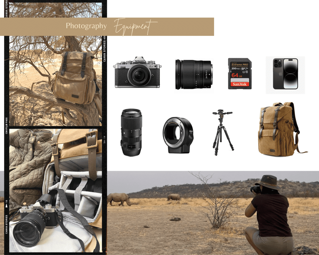 Pack for Namibia Photography Equipment inspiration