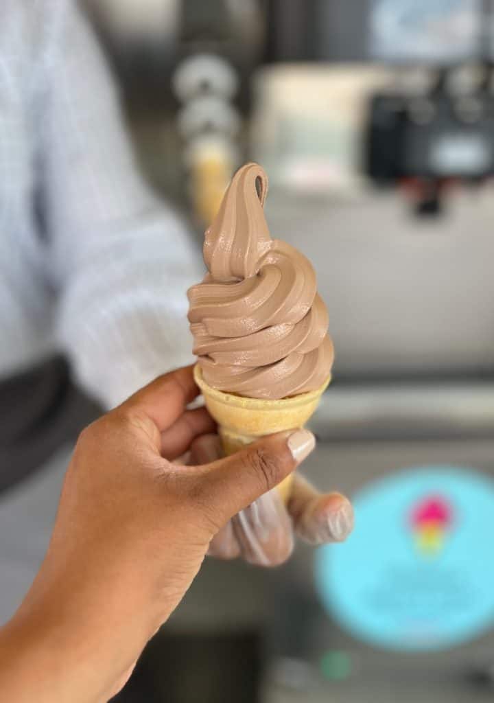 Chocolate ice-cream Mr Whippy