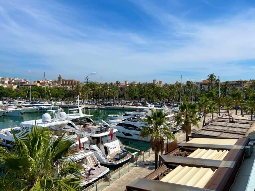 Palma de Mallorca Marina with yachts and boats