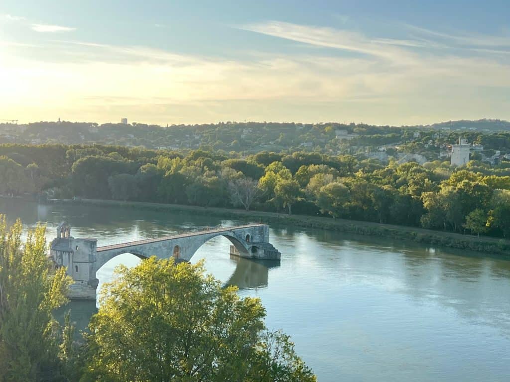 Driving Itinerary Through Provence: Pont d'Avignon from Les Rocher Doms
