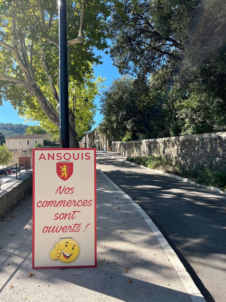 Ansouis Village sign